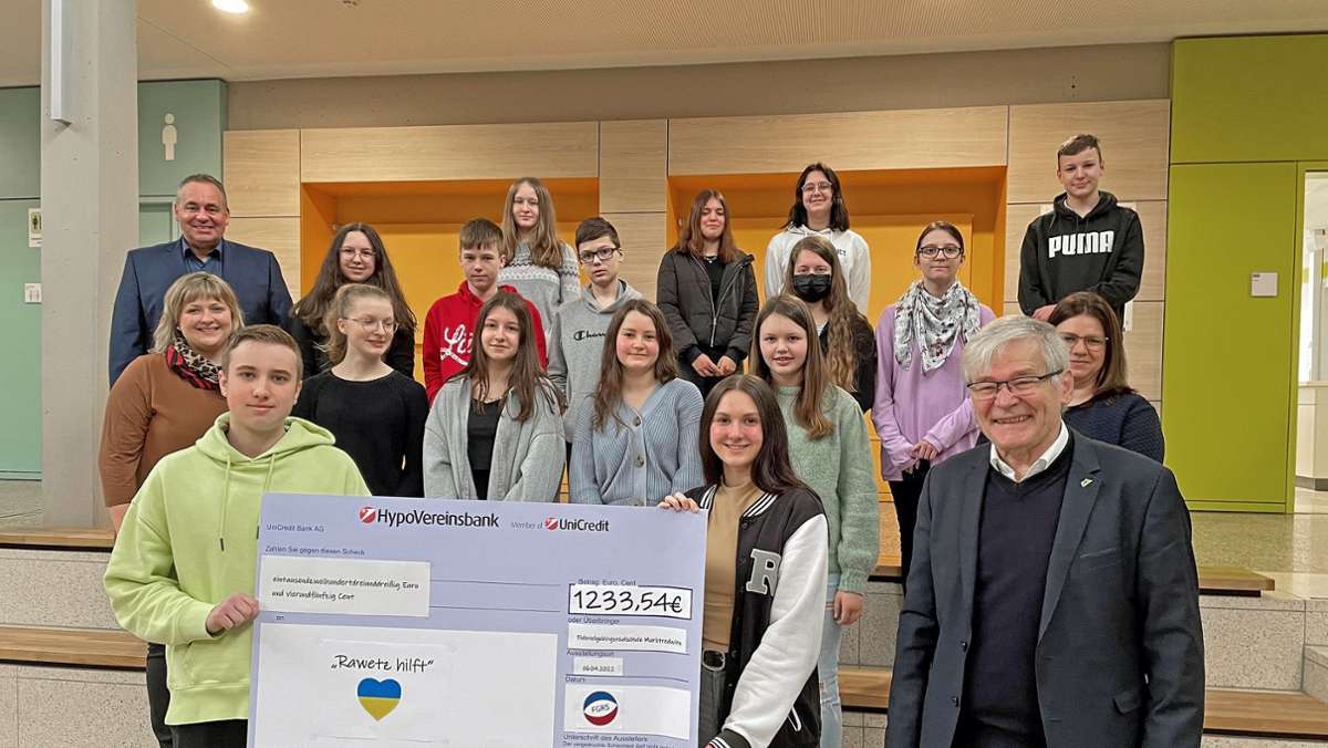 Hilfe aus Marktredwitz: Realschüler setzen sich für   Ukraine ein