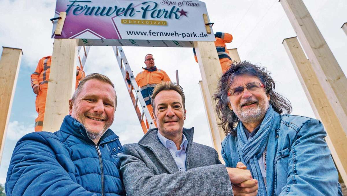 Oberkotzau: Erstes Schild im neuen Fernwehpark